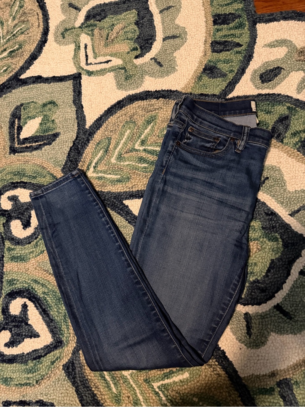 J. Crew Women's Skinny Jeans in Faded Dark Blue